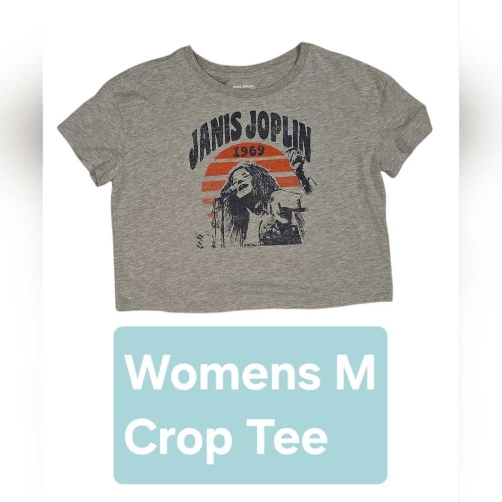 Grey Kids' Graphic Crop Tee